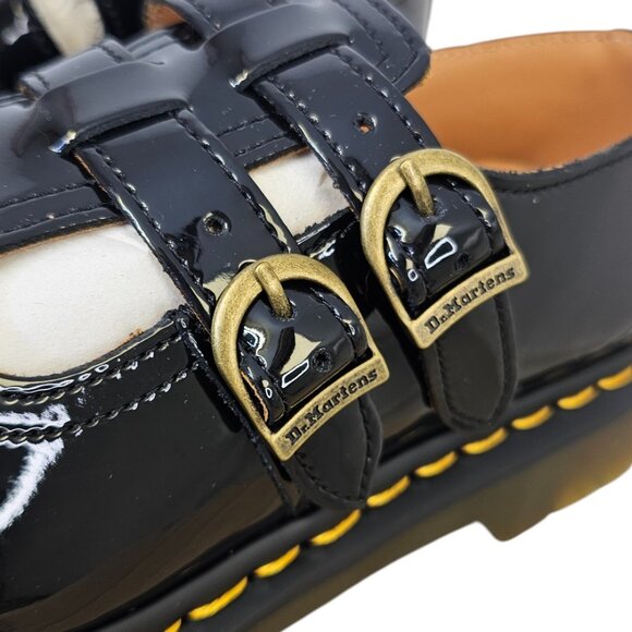 Dr. Martens Womens Classic Mary Jane Loafer, Black Patent Lamper, Leather Size 9 - Picture 7 of 7